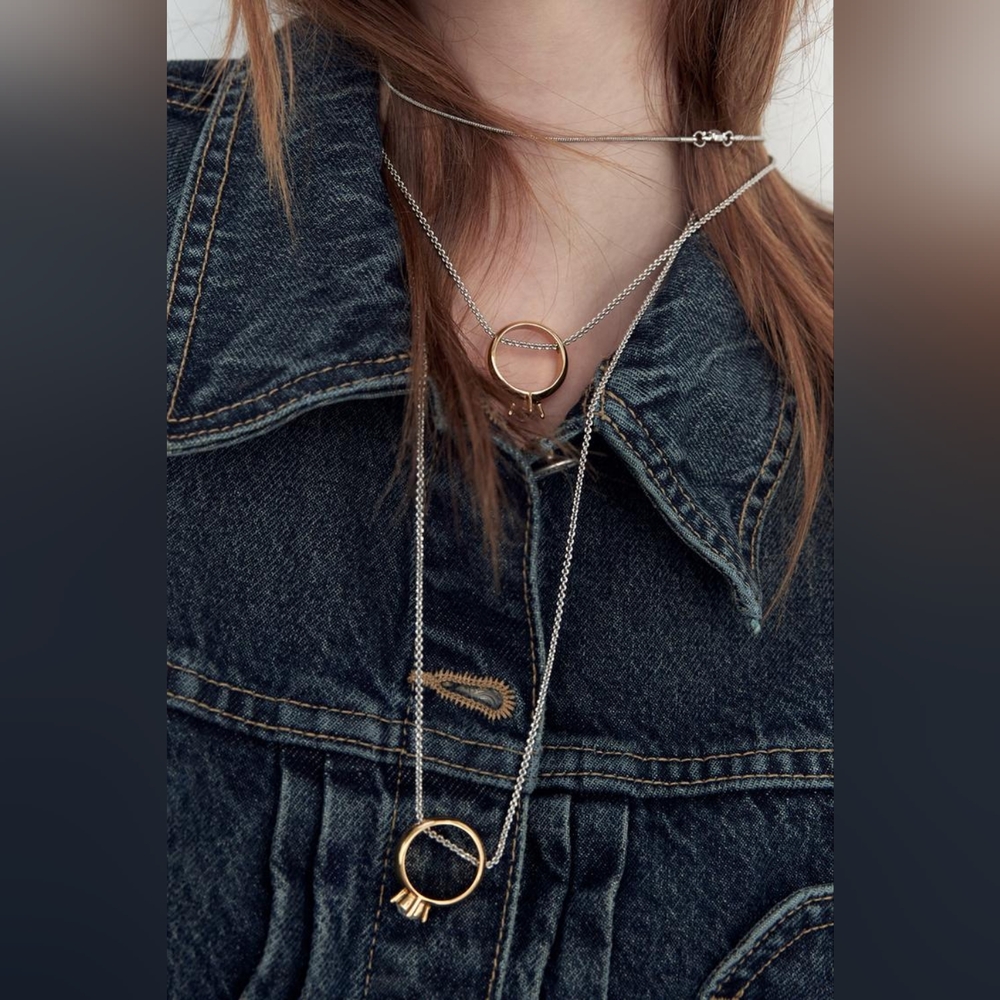 Zara Jewel Wedding Band Necklace